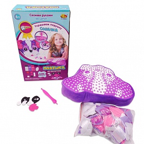 Украшаем подушку Собачка, 250 деталей с аксессуарами (Abtoys, PT-00805) 